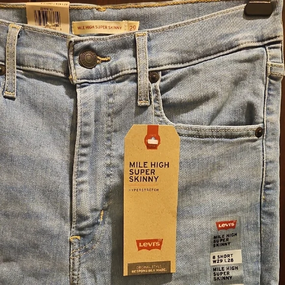 Levi's Sky Blue Denim Jeans - Picture 3 of 3